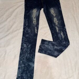 VIP Midnight Blue Ripped Skinny Jeans